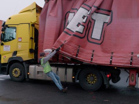 un chauffeur routier